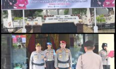 Sambut AKBP John Louis Letedara, Polres Inhu Gelar Farewell and Welcome Parade